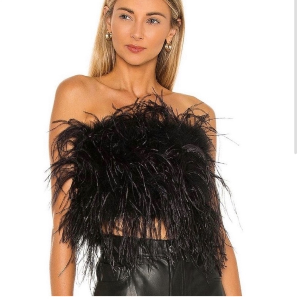 LAMARQUE ZAINA feather top